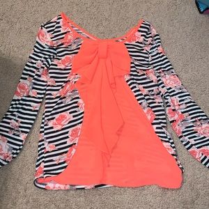 Salmon Bow Shirt
